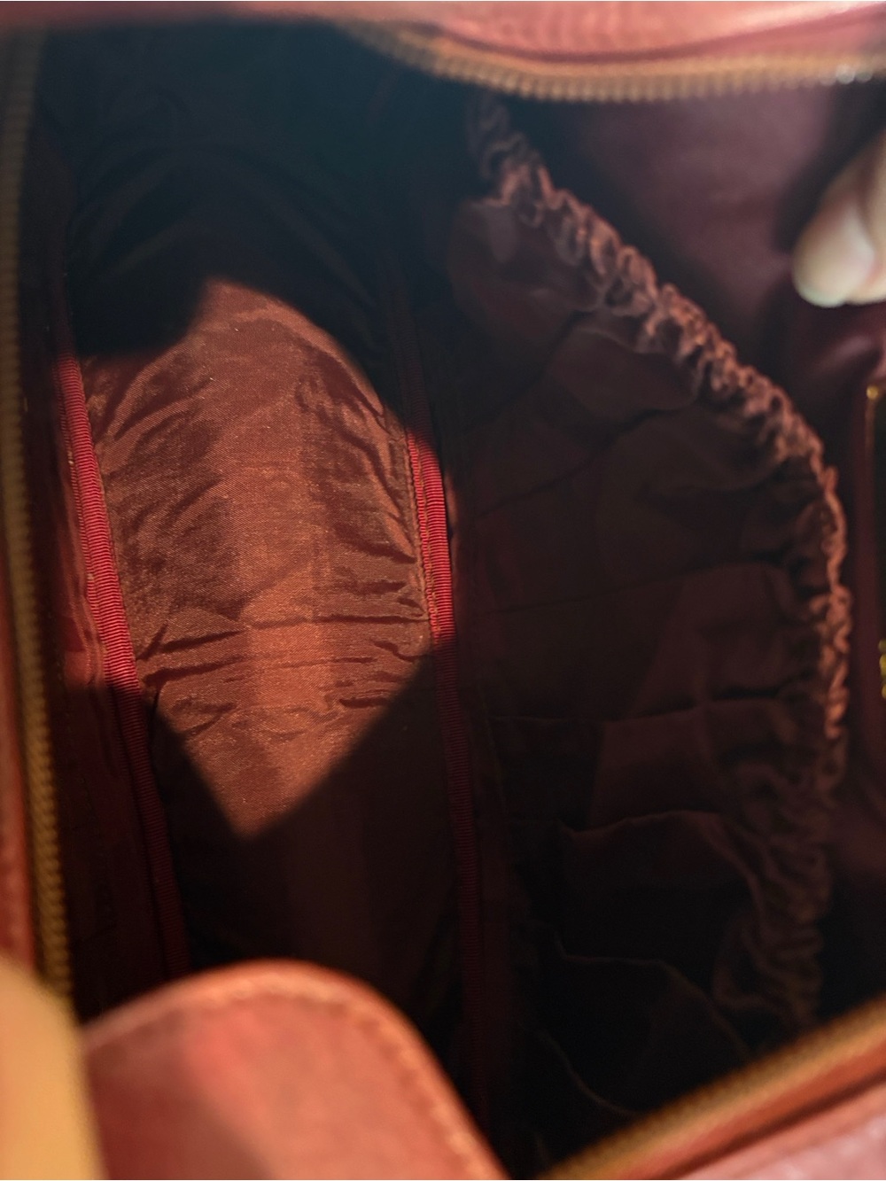Cartier Bordeaux Leather Handbag - Picture 12 of 16